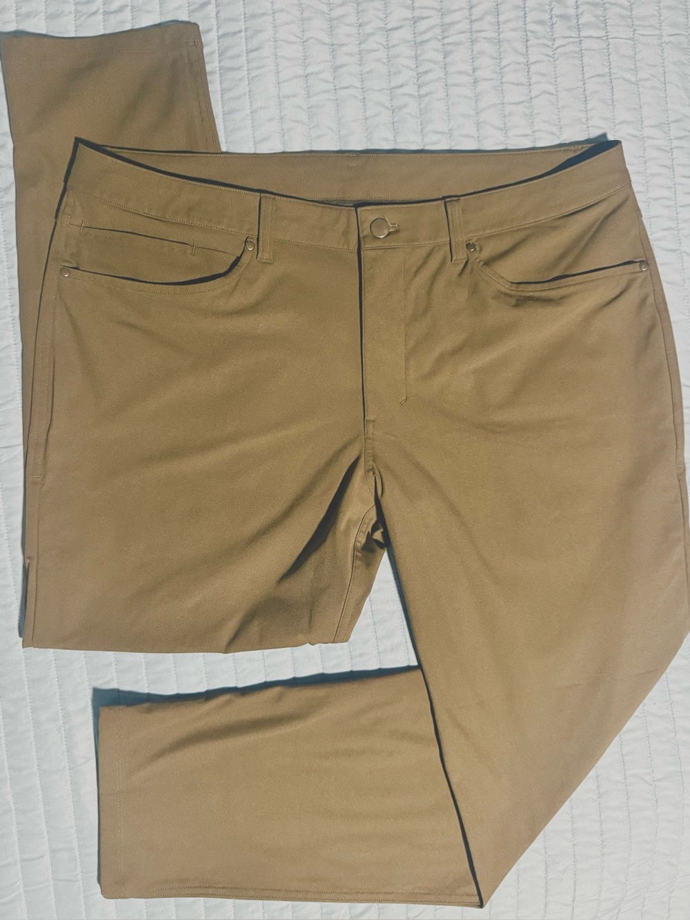 Lululemon ABC 5-Pocket Pants Olive Brown Men’s 36 28.5” Inseam